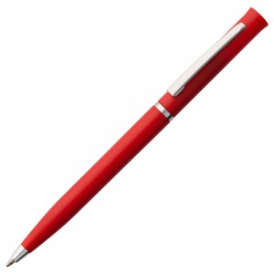 Ручка шариковая Euro Chrome, красная