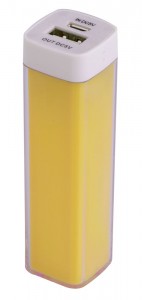 Bнешний аккумулятор Bar, 2200 mAh, ver.2, желтый