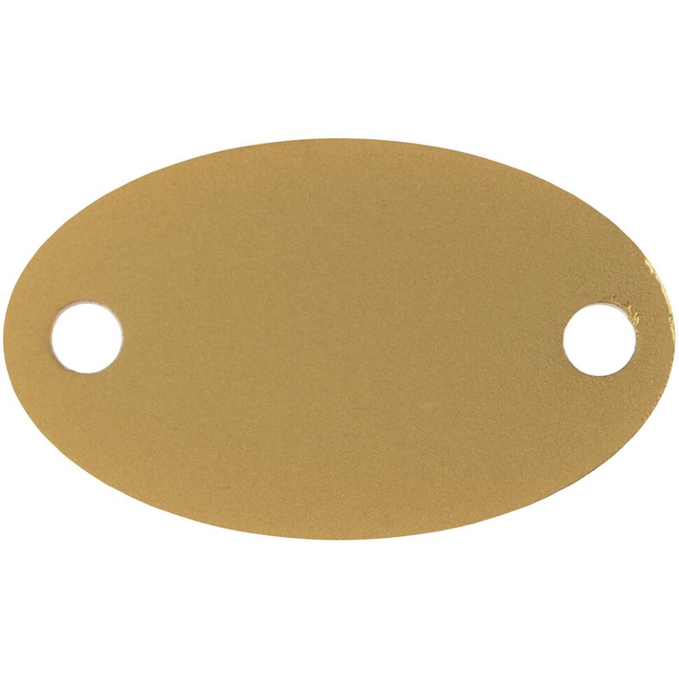 Шильдик металлический Alfa Oval, золотистый