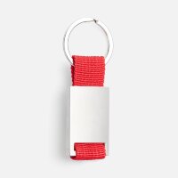 Брелок Inlet с тканевой вставкой, красный