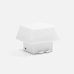 Светильник с подставкой для смартфона Knoppi, белый Светильник с подставкой для смартфона Knoppi, белый