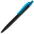 Ручка шариковая Prodir QS01 PRT-P Soft Touch, черная с голубым Ручка шариковая Prodir QS01 PRT-P Soft Touch, черная с голубым