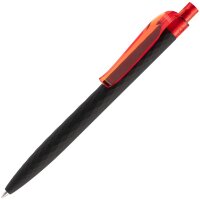 Ручка шариковая Prodir QS01 PRT-P Soft Touch, черная с красным Ручка шариковая Prodir QS01 PRT-P Soft Touch, черная с красным