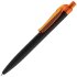Ручка шариковая Prodir QS01 PRT-P Soft Touch, черная с оранжевым Ручка шариковая Prodir QS01 PRT-P Soft Touch, черная с оранжевым