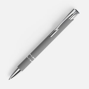 Ручка шариковая Keskus Soft Touch, серая