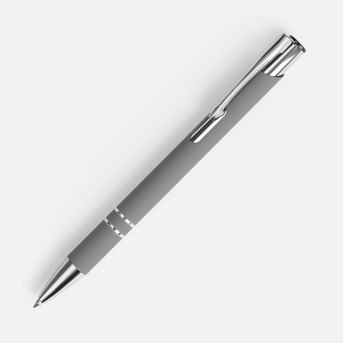 Ручка шариковая Keskus Soft Touch, серая