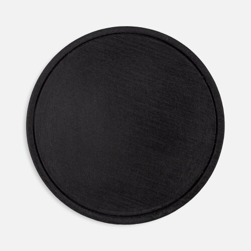 Лейбл из ПВХ Dzeta Round, L, черный