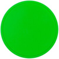 Лейбл из ПВХ Dzeta Round, L, зеленый неон