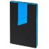Ежедневник Bookmark, недатированный, черный с голубым