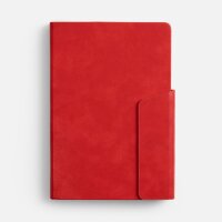 Ежедневник Leadmark, недатированный, красный