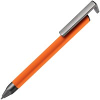 Ручка шариковая Standic с подставкой для телефона, оранжевая Ручка шариковая Standic с подставкой для телефона, оранжевая