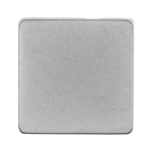 Квадратный шильдик на резинку Direct, матовый серебристый Квадратный шильдик на резинку Direct, матовый серебристый