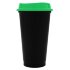 Стакан с крышкой Color Cap Black, черный с зеленым Стакан с крышкой Color Cap Black, черный с зеленым