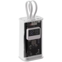 Аккумулятор c быстрой зарядкой Trellis Geek 10000 мАч, белый Аккумулятор c быстрой зарядкой Trellis Geek 10000 мАч, белый