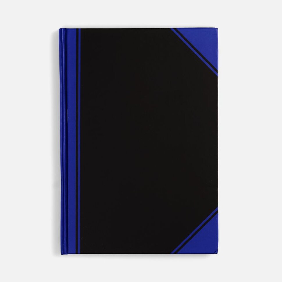 Блокнот Accenti, черный с синим Блокнот Accenti, черный с синим