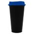 Стакан с крышкой Color Cap Black, черный с синим Стакан с крышкой Color Cap Black, черный с синим