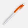 Ручка шариковая Bento, белая с оранжевым Ручка шариковая Bento, белая с оранжевым
