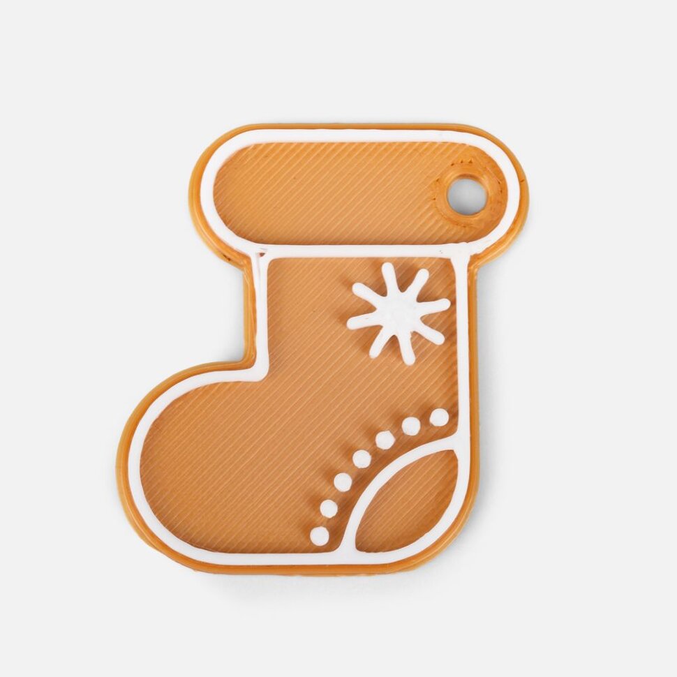 Мини-подвеска «Пряник», 3D-печать на заказ, носочек Мини-подвеска «Пряник», 3D-печать на заказ, носочек