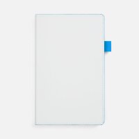 Ежедневник White Shall, недатированный, бело-голубой