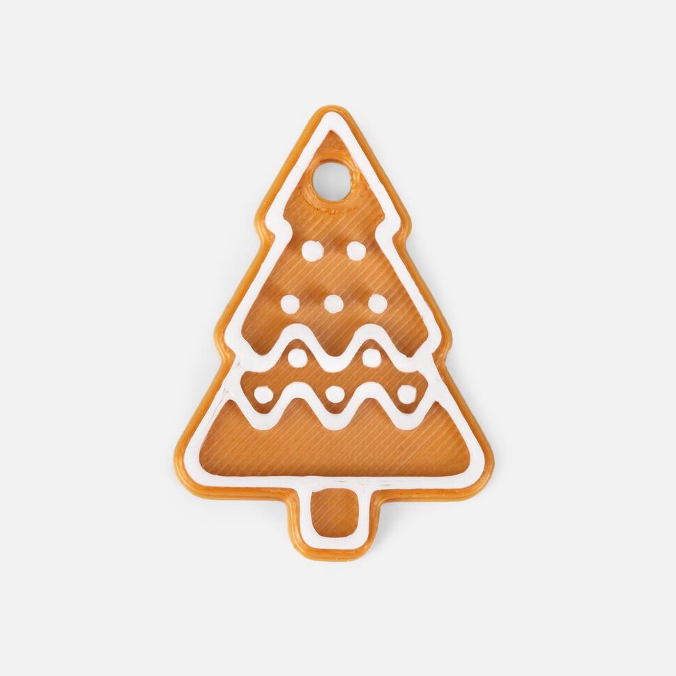 Мини-подвеска «Пряник», 3D-печать на заказ, елочка Мини-подвеска «Пряник», 3D-печать на заказ, елочка